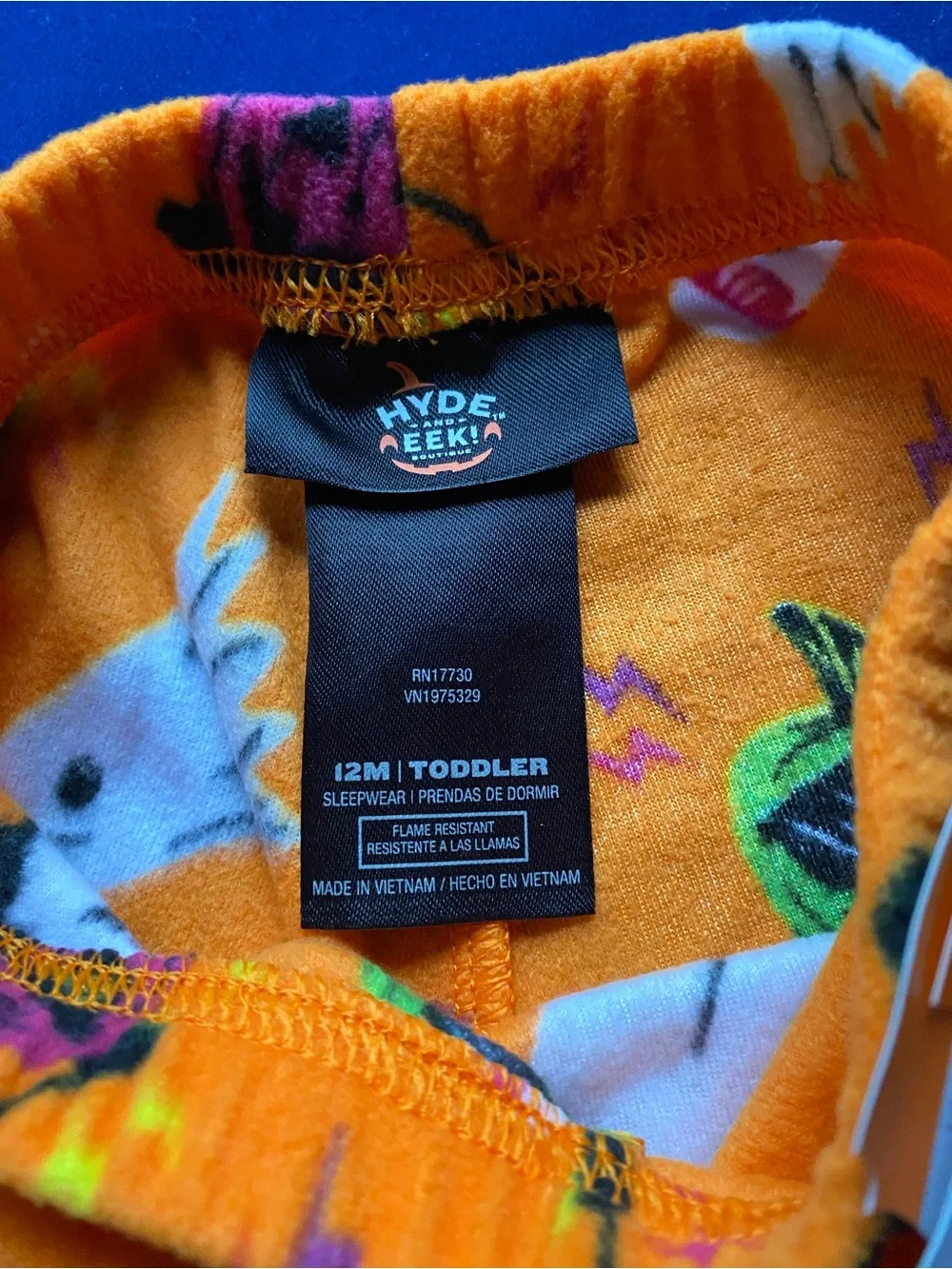 New Halloween Hyde & Eek! Fleece Pajama Pants Size 12 Months